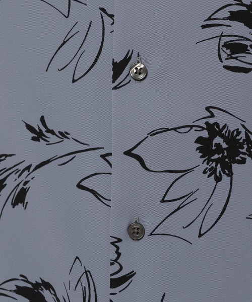 niko and（ニコアンド）の「フラワーパターンロングスリーブシャツ