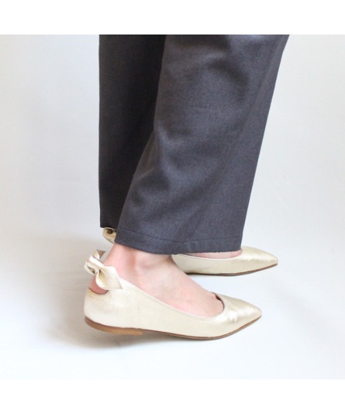 STATUS（ステイタス）の「STATUS / A5806-SF-804 / バックリボンパンプス（パンプス・レディース・ゴールド/ブラック・36/37/38/39/35/36.5/35.5）」の14枚目の写真