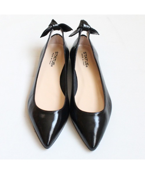 STATUS（ステイタス）の「STATUS / A5806-SF-804 / バックリボンパンプス（パンプス・レディース・ゴールド/ブラック・36/37/38/39/35/36.5/35.5）」の6枚目の写真