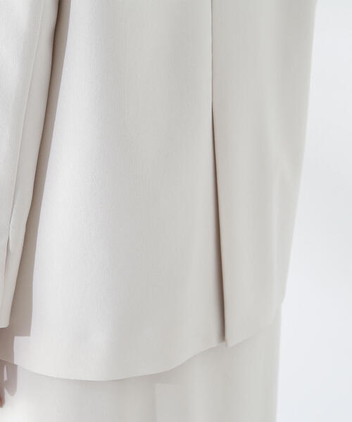 NATURAL BEAUTY BASIC（ナチュラルビューティーベーシック）の「◇リネンライク SETUP ダブルジャケット（テーラードジャケット・レディース・ベージュ/チャコールグレー・MEDIUM/SMALL）」の12枚目の写真