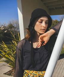 N.（N. Natural Beauty Basic） | ◆針抜きシアー開襟ニットカーディガン(カーディガン/ボレロ)