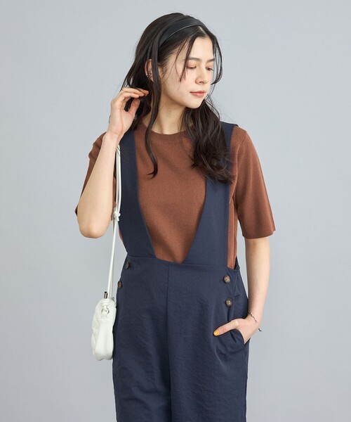 coen（コーエン）の「サラコソウバリクルー5分袖サマーニット（ニット/セーター・レディース・ブラック/グレー/モカ/コバルトブルー・M/L）」の21枚目の写真