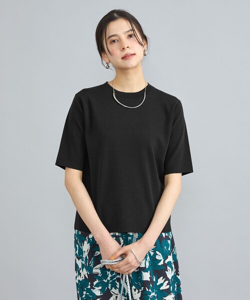 coen（コーエン）の「サラコソウバリクルー5分袖サマーニット（ニット/セーター・レディース・ブラック/グレー/モカ/コバルトブルー・M/L）」の15枚目の写真