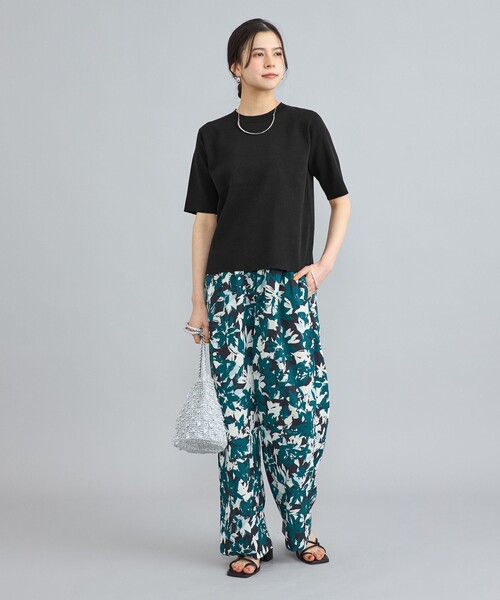 coen（コーエン）の「サラコソウバリクルー5分袖サマーニット（ニット/セーター・レディース・ブラック/グレー/モカ/コバルトブルー・M/L）」の16枚目の写真