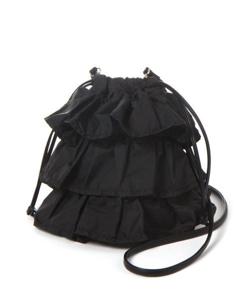 LAKOLE（ラコレ）の「ラッフル巾着2WAYショルダーバッグ / 104949（ショルダーバッグ・レディース・ホワイト/ブラック/シルバー/ライトグリーン/シルバー系1・FREE）」の6枚目の写真