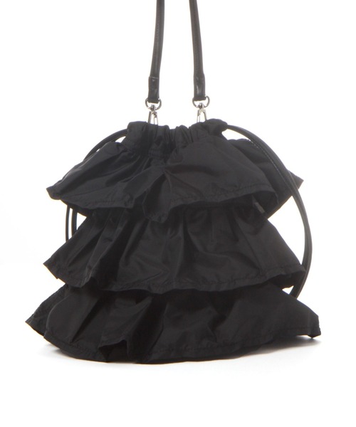 LAKOLE（ラコレ）の「ラッフル巾着2WAYショルダーバッグ / 104949（ショルダーバッグ・レディース・ホワイト/ブラック/シルバー/ライトグリーン/シルバー系1・FREE）」の11枚目の写真