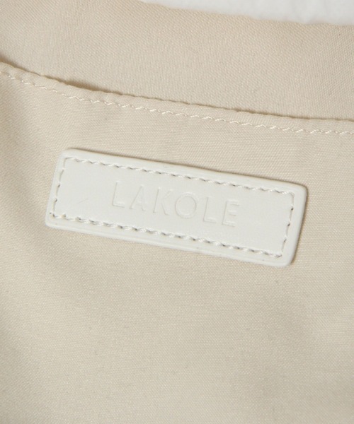 LAKOLE（ラコレ）の「ラッフル巾着2WAYショルダーバッグ / 104949（ショルダーバッグ・レディース・ホワイト/ブラック/シルバー/ライトグリーン/シルバー系1・FREE）」の21枚目の写真