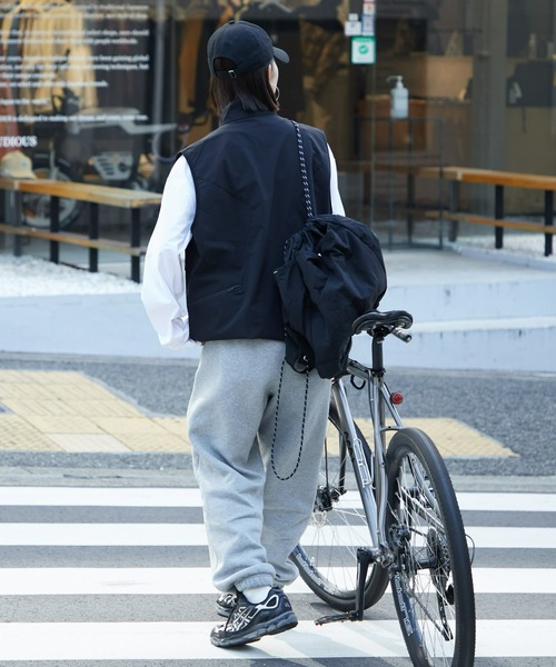 Franklin Climbing（フランクリンクライミング）の「【ENHANCE】ストレッチナイロンベスト《撥水》（ベスト・メンズ・グレー/ブラック・MEDIUM/LARGE）」の14枚目の写真