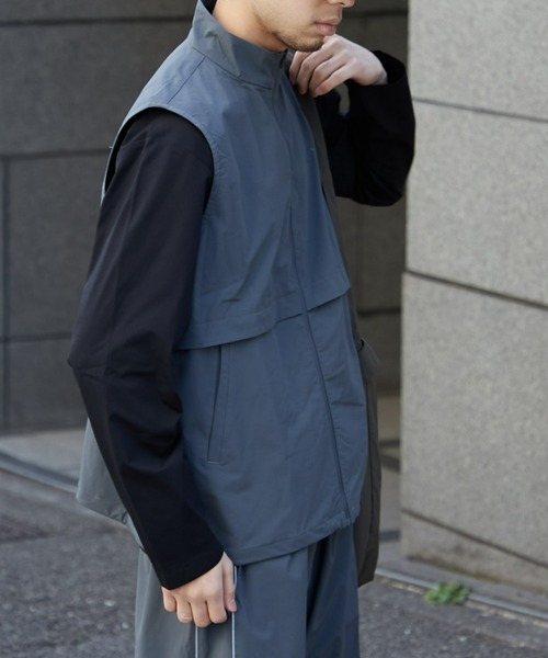 Franklin Climbing（フランクリンクライミング）の「【ENHANCE】ストレッチナイロンベスト《撥水》（ベスト・メンズ・グレー/ブラック・MEDIUM/LARGE）」の18枚目の写真