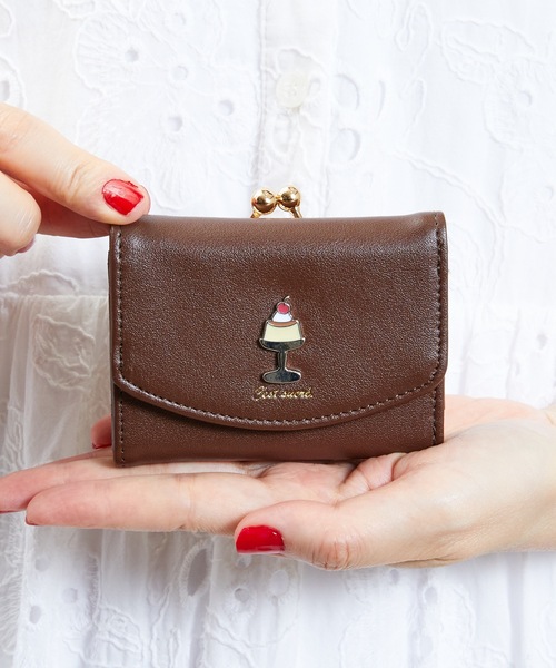 ぷりん三つ折り財布3点 Sunny Side（サニーサイド）の「SUNNY SIDE:レトロプリン 三