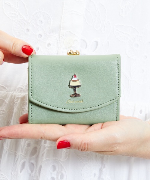 ぷりん三つ折り財布3点 Sunny Side（サニーサイド）の「SUNNY SIDE:レトロプリン 三