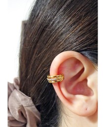 mimis（ミイーミイーズ）の「ワイドラインストーン付イヤカフ（片耳用）（イヤーカフ）」