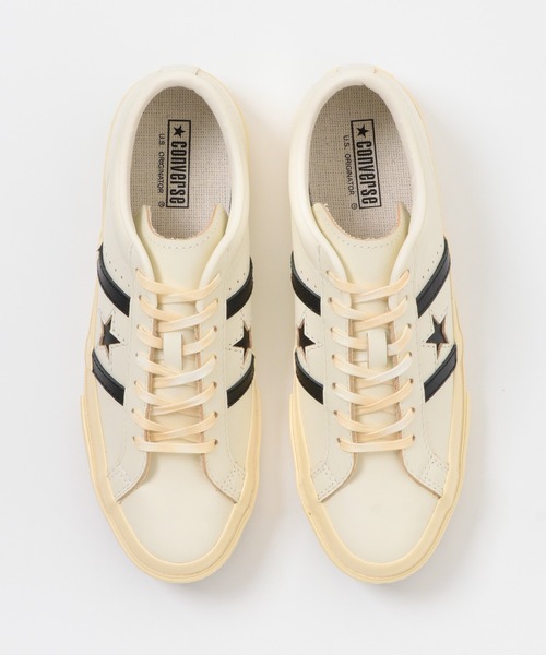 CONVERSE（コンバース）の「CONVERSE　STAR&BARS US LEATHER（スニーカー・メンズ・ホワイト・26/27/28）」の4枚目の写真