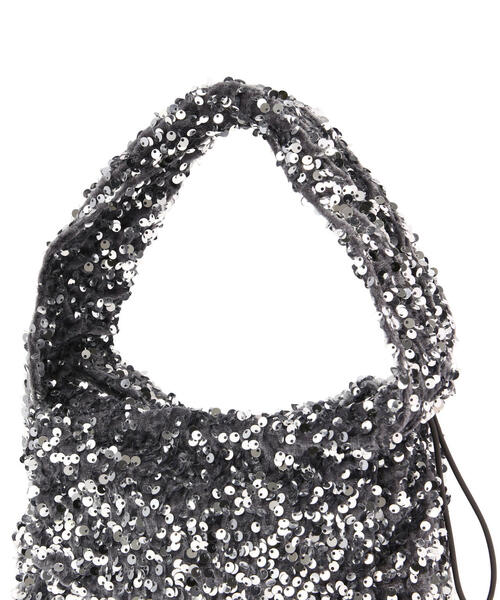 FREE'S MART(フリーズマート)の「スパンコールワンハンドルバッグ(ハンドバッグ・レディース・ブラック/シルバー・フリ-)」の12枚目の写真