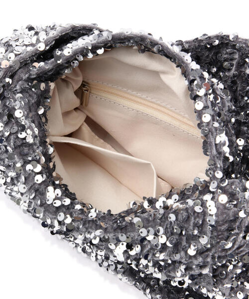 FREE'S MART(フリーズマート)の「スパンコールワンハンドルバッグ(ハンドバッグ・レディース・ブラック/シルバー・フリ-)」の16枚目の写真