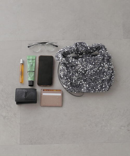 FREE'S MART(フリーズマート)の「スパンコールワンハンドルバッグ(ハンドバッグ・レディース・ブラック/シルバー・フリ-)」の19枚目の写真