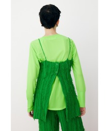 HeRIN.CYE（ヘリンドットサイ）の「Fringe back open camisole
