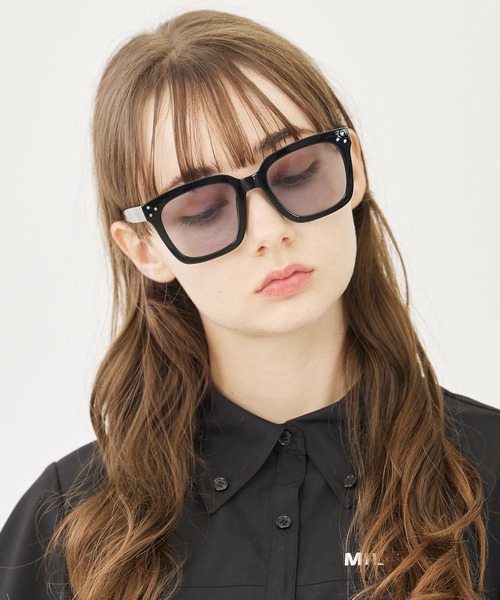 MILKFED.（ミルクフェド）の「MILKFED. LOGO SUNGLASSES（サングラス・レディース・ブラウン/ブラック/クリア・ONE SIZE）」の4枚目の写真