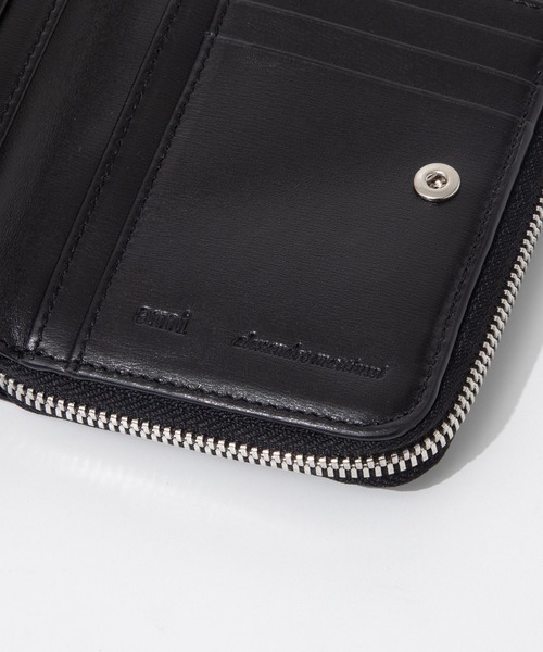 AMI Alexandre Mattiussi(アミアレクサンドルマテュッシ)の「AMI PARIS ADC AMI DE COEUR COMPACT WALLET アミ パリス ミニ財布(財布・レディース・ブラック・FREE)」の11枚目の写真