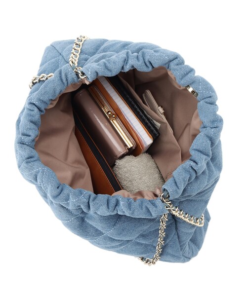 SHOO・LA・RUE（シューラルー）の「◆キルティングチェーンショルダーバッグ（ショルダーバッグ・レディース・ブルー系その他5/ブラック/サックスブルー系3・00）」の5枚目の写真