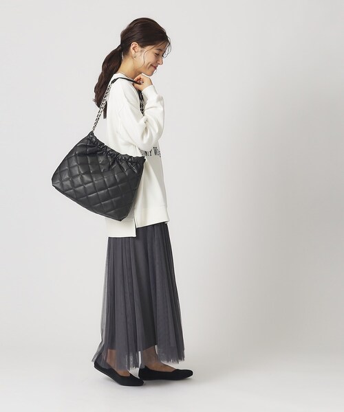 SHOO・LA・RUE（シューラルー）の「◆キルティングチェーンショルダーバッグ（ショルダーバッグ・レディース・ブルー系その他5/ブラック/サックスブルー系3・00）」の8枚目の写真