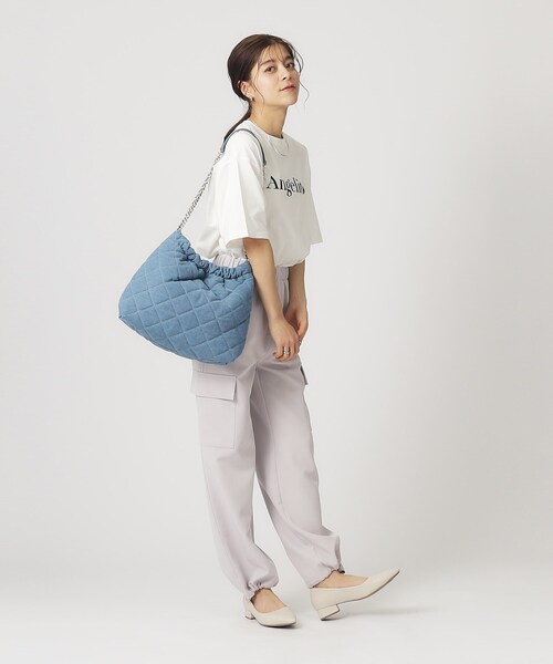 SHOO・LA・RUE（シューラルー）の「◆キルティングチェーンショルダーバッグ（ショルダーバッグ・レディース・ブルー系その他5/ブラック/サックスブルー系3・00）」の4枚目の写真