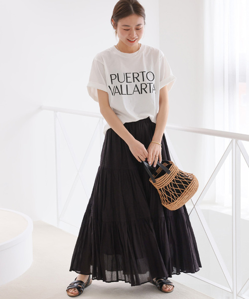 JOURNAL STANDARD relume（ジャーナルスタンダード　レリューム）の「クリアコットンロゴプリントTEE（Tシャツ/カットソー・レディース・ネイビー/ホワイト・FREE）」の11枚目の写真