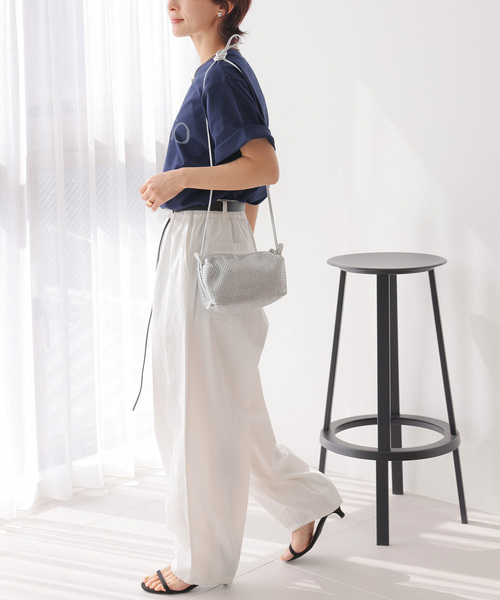 JOURNAL STANDARD relume（ジャーナルスタンダード　レリューム）の「クリアコットンロゴプリントTEE（Tシャツ/カットソー・レディース・ネイビー/ホワイト・FREE）」の8枚目の写真