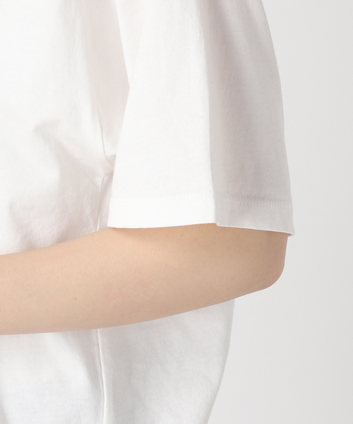 JOURNAL STANDARD relume（ジャーナルスタンダード　レリューム）の「クリアコットンロゴプリントTEE（Tシャツ/カットソー・レディース・ネイビー/ホワイト・FREE）」の21枚目の写真