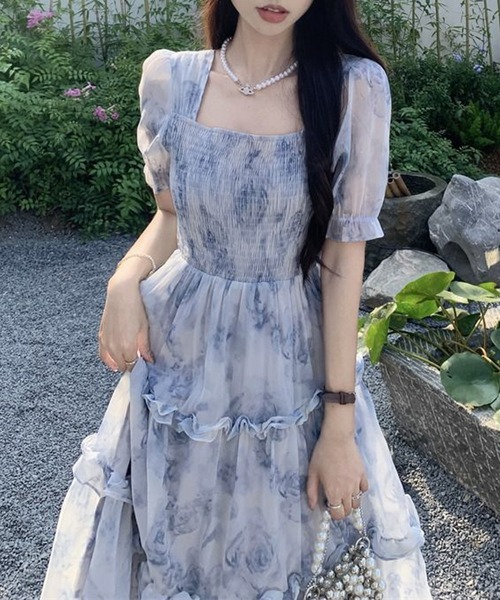 Twinkle;pm(トゥインクルピーエム)の「フラワーシアーワンピース(ワンピース・レディース・ブルー系その他・SMALL/MEDIUM/LARGE/X-LARGE)」の11枚目の写真