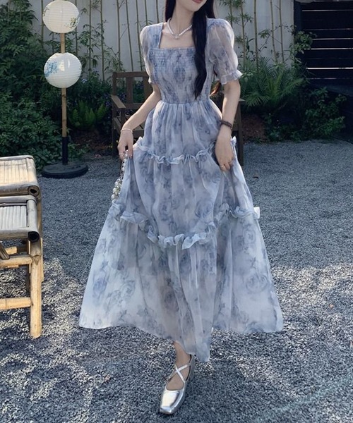 Twinkle;pm(トゥインクルピーエム)の「フラワーシアーワンピース(ワンピース・レディース・ブルー系その他・SMALL/MEDIUM/LARGE/X-LARGE)」の13枚目の写真