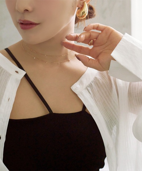 KOBE LETTUCE（コウベレタス）の「[ 田中亜希子さんコラボ ] カップ付きキャミソール（キャミソール・レディース・ブラック/オフホワイト/ベージュ・M/PS/PM）」の14枚目の写真