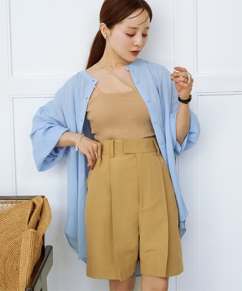 KOBE LETTUCE（コウベレタス）の「[ 田中亜希子さんコラボ ] カップ付きキャミソール（キャミソール・レディース・ブラック/オフホワイト/ベージュ・M/PS/PM）」の12枚目の写真