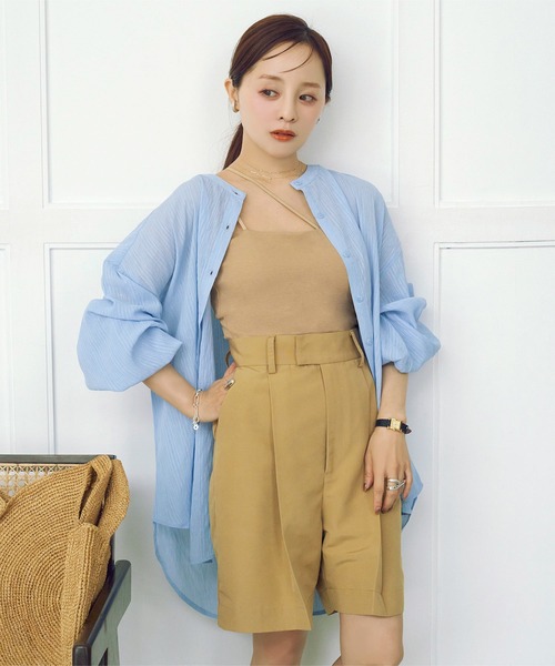 KOBE LETTUCE（コウベレタス）の「[ 田中亜希子さんコラボ ] カップ付きキャミソール（キャミソール・レディース・ブラック/オフホワイト/ベージュ・M/PS/PM）」の11枚目の写真