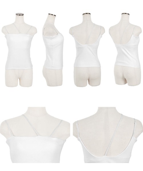 KOBE LETTUCE（コウベレタス）の「[ 田中亜希子さんコラボ ] カップ付きキャミソール（キャミソール・レディース・ブラック/オフホワイト/ベージュ・M/PS/PM）」の20枚目の写真