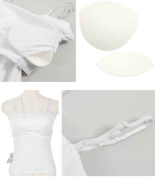 KOBE LETTUCE（コウベレタス）の「[ 田中亜希子さんコラボ ] カップ付きキャミソール（キャミソール・レディース・ブラック/オフホワイト/ベージュ・M/PS/PM）」の19枚目の写真