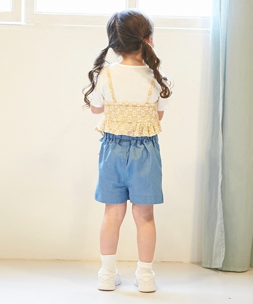 petit main（プティマイン）の「【リンク】レースセットアップ(キッズ)（セットアップ・キッズ・ベージュ/ライトブルー・130cm/120cm/100cm/110cm/90cm/80ｃｍ）」の17枚目の写真