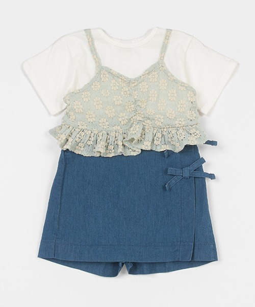 petit main（プティマイン）の「【リンク】レースセットアップ(キッズ)（セットアップ・キッズ・ベージュ/ライトブルー・130cm/120cm/100cm/110cm/90cm/80ｃｍ）」の20枚目の写真