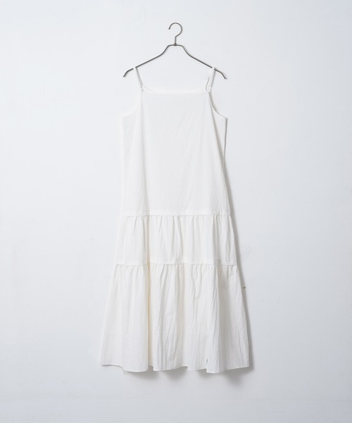 for/c（フォーシー）の「ティアードキャミワンピース【オーガニック】（ワンピース・レディース・チャコールグレー/ホワイト・M/L）」の14枚目の写真