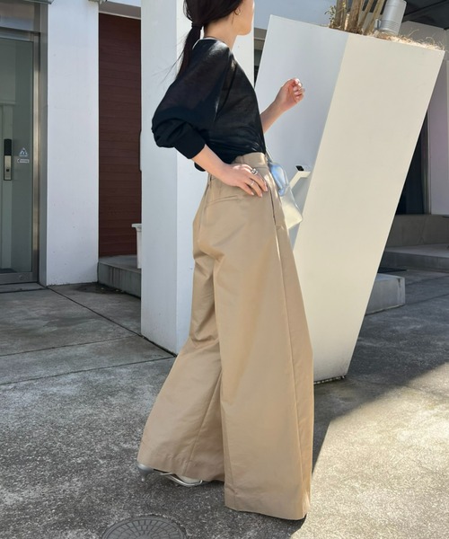 CIAOPANIC TYPY(チャオパニックティピー)の「配色ボリュームラメニットシアーTee(ニット/セーター・レディース・サックスブルー/オフホワイト/グレー/ピンク/ブラック・ONE SIZE)」の8枚目の写真