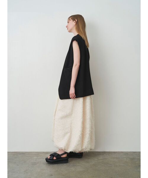 ELENDEEK（エレンディーク）の「フェザータッチバルーンワンピース（ワンピース・レディース・ブラック/オフホワイト・02/01）」の19枚目の写真