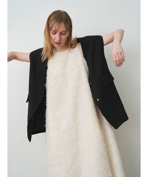 ELENDEEK（エレンディーク）の「フェザータッチバルーンワンピース（ワンピース・レディース・ブラック/オフホワイト・02/01）」の15枚目の写真