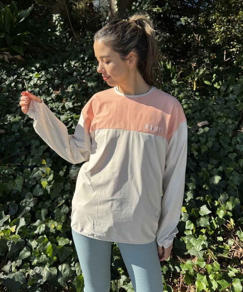 【セール】CAMPBELL HILL L/S/ロキシー長袖UV加工速乾接触冷感機能付きラッシュガード（水着）（ラッシュガード）｜ROXY（ロキシー）