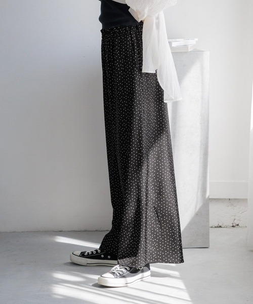 LOWRYS FARM(ローリーズファーム)の「ガラワイドイージーパンツ 111625(その他パンツ・レディース・ネイビー/ブラウン/ブラック・FREE)」の8枚目の写真