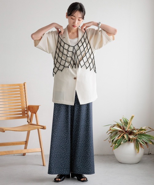 LOWRYS FARM(ローリーズファーム)の「ガラワイドイージーパンツ 111625(その他パンツ・レディース・ネイビー/ブラウン/ブラック・FREE)」の20枚目の写真