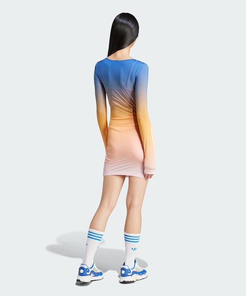 【adidas】 アディダス スリムミニワンピース☆人気☆ セール】スリーストライプス ミニワンピース / アディダス