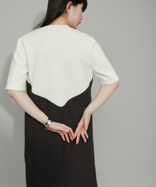ADAM ET ROPE'（アダムエロペ）の「【WEB限定】ニットコンビベア