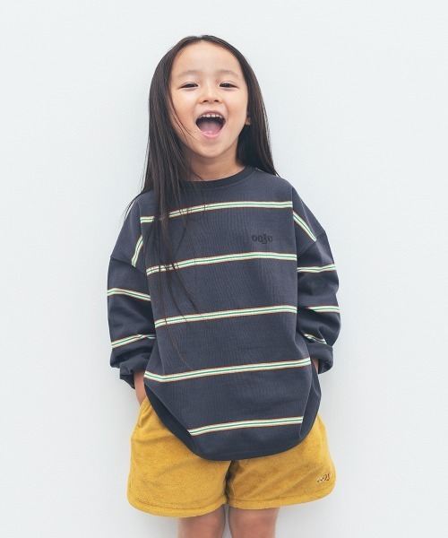 ooju（オージュ）の「【ooju】パイルショーツ（その他パンツ・キッズ・イエロー/ベージュ/ネイビー/グリーン/ピンク・1/2/3/4）」の4枚目の写真