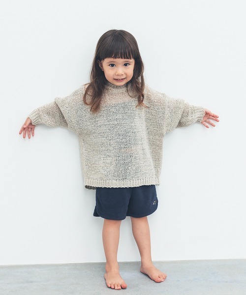 ooju（オージュ）の「【ooju】パイルショーツ（その他パンツ・キッズ・イエロー/ベージュ/ネイビー/グリーン/ピンク・1/2/3/4）」の7枚目の写真