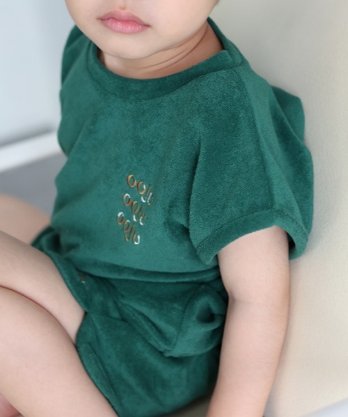 ooju（オージュ）の「【ooju】パイルショーツ（その他パンツ・キッズ・イエロー/ベージュ/ネイビー/グリーン/ピンク・1/2/3/4）」の16枚目の写真